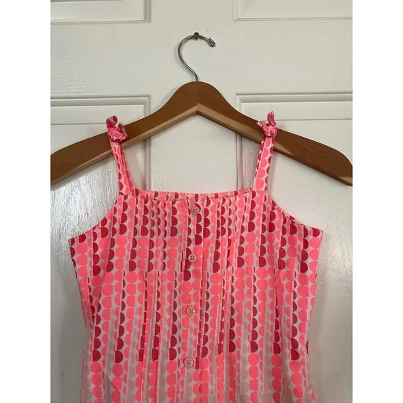 Gymboree Ice Cream Parlor Pink Dot Poplin Mini Dress Size 12 - Picture 3 of 5